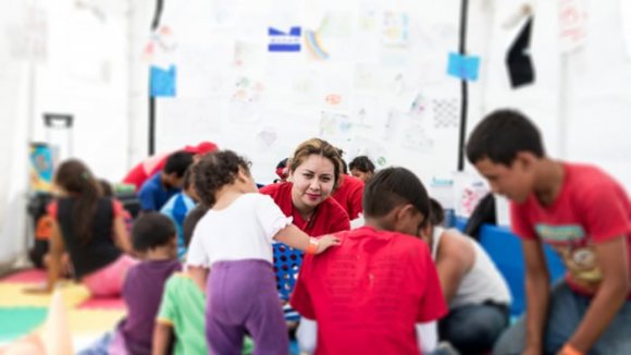 trabajo save the children caravana migrante
