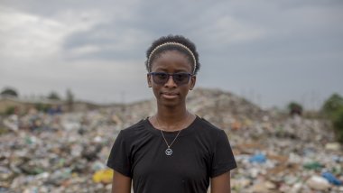 Justina una activista de Zambia