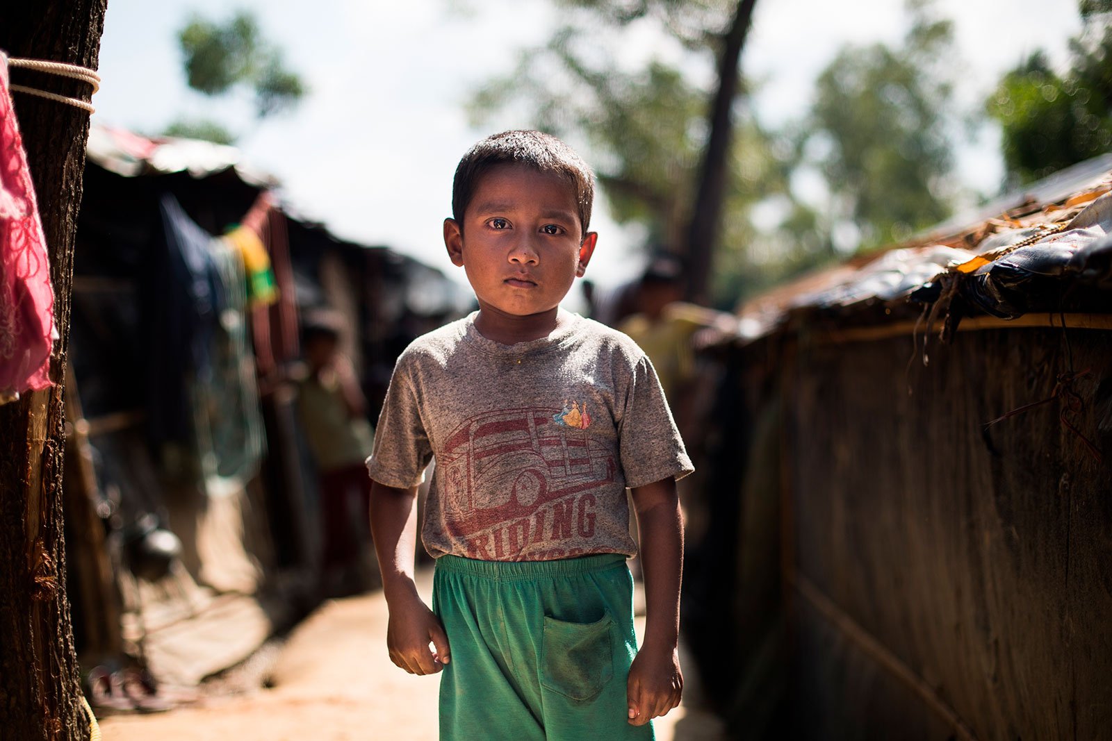 Niño rohingya en el campamento de Cox's Bazar Niño rohingya
