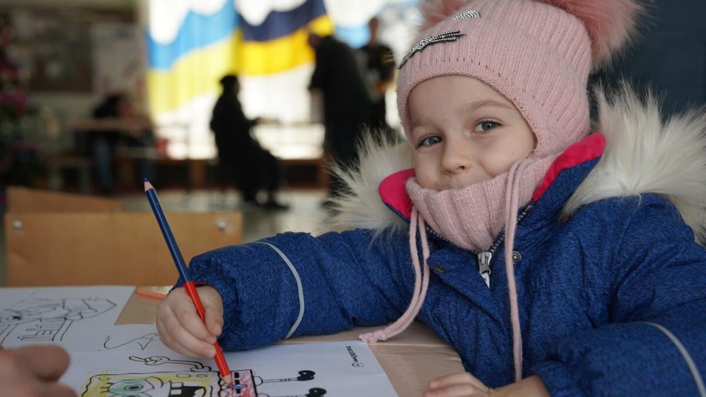 Kateryna, 5 años. Niña en Dnipro, Ucrania