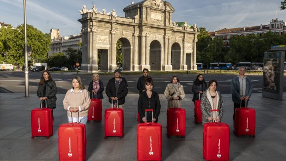 Acto de calle - No a la guerra en la Puerta de Alcalá