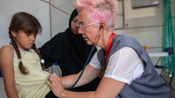 Clínica médica en Gaza