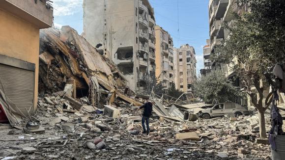 Ataque aéreo que tuvo como objetivo el barrio de Maamoura, en los suburbios del sur de Beirut, el 4 de marzo de 2026.