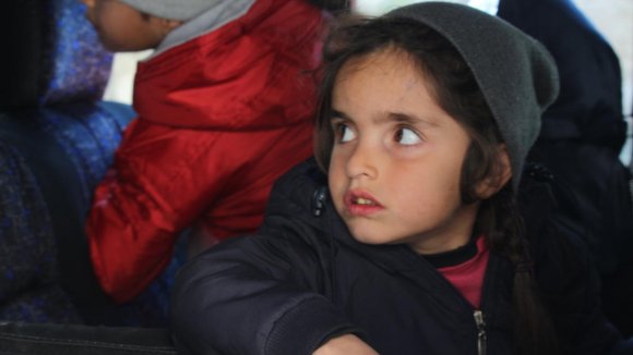 niña refugiada siria