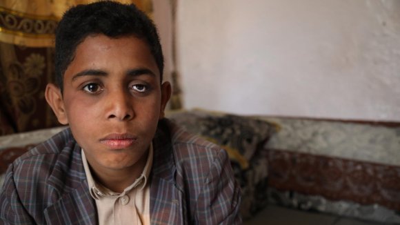 Eyad - niño Yemen en zona de guerra