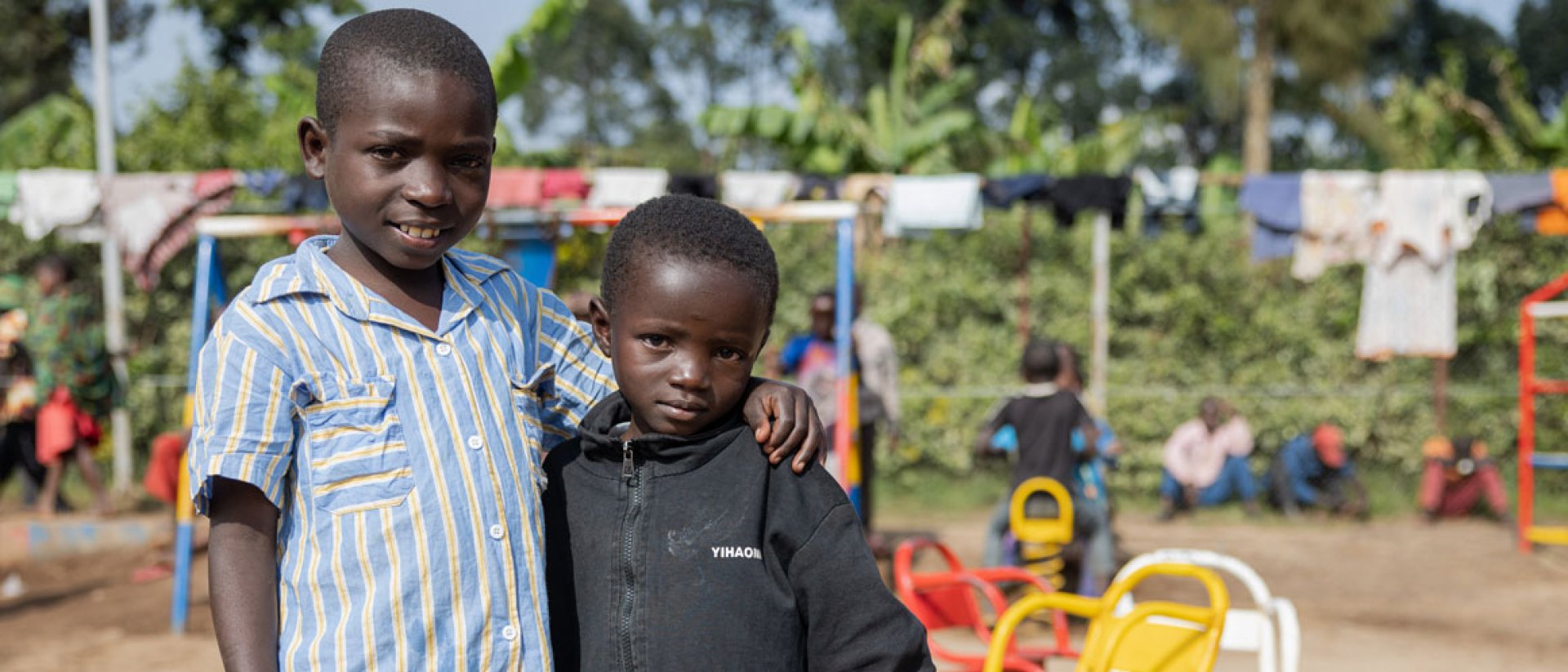 Simon y su hermano Robert- Refugiados de la RDC en Uganda