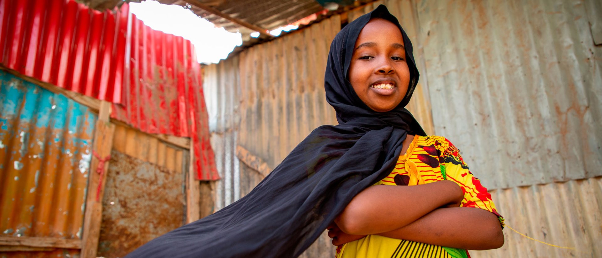 Transparencia Save the Children España - Una niña de Somalia sonriendo