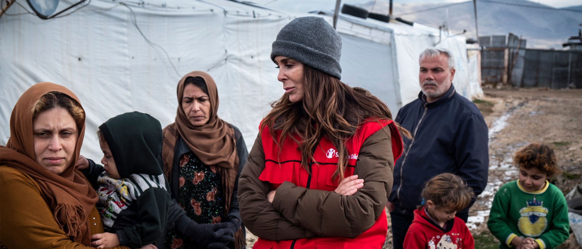 Lydia Bosch en Líbano con los refugiados sirios