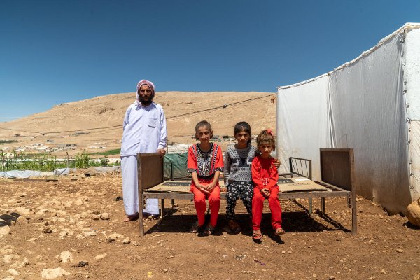 Dalia* lives in a tent with her family in a remote area of the Sinjar Mountains in Iraq