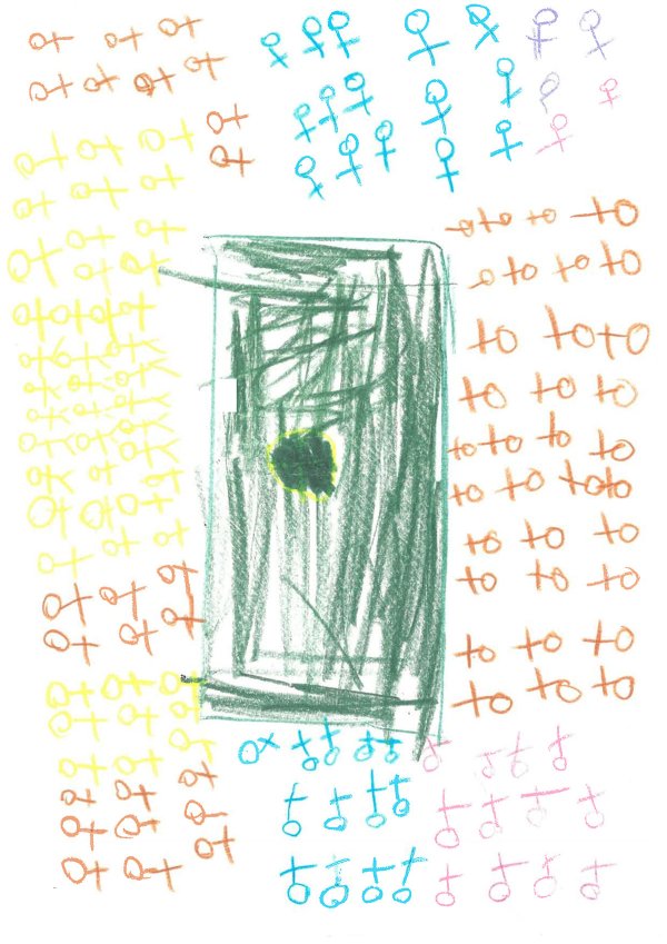 Dibujo de Yara de 13 años. Gaza