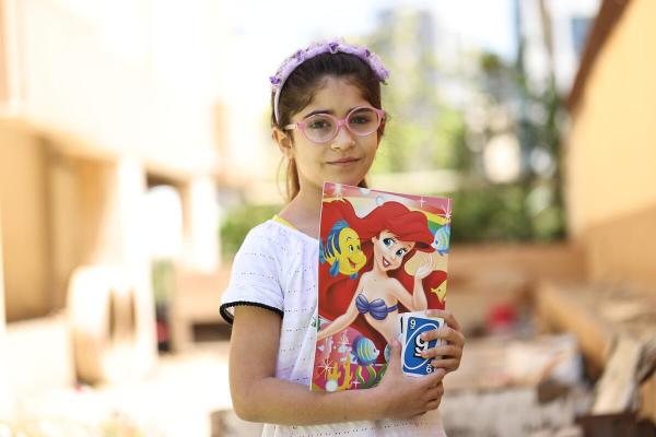 Nour, 8 años. Niña refugiada libanesa