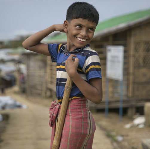 Aziz, refugiado rohingyam en el campo de refugiados de Cox´s Bazar Aziz, refugiado rohingyam en el campo de refugiados de Cox´s Bazar