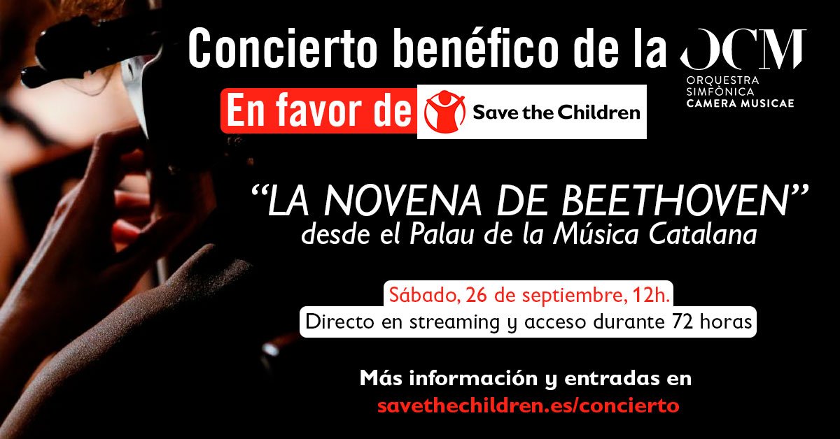 Concierto benéfico OCM Save the Children cartel Concierto benéfico OCM Save the Children cartel