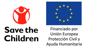 Logos ECHO y Save the Children