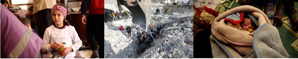 Noor de 10 años, (izquierda) y la bebé Nada de 11 meses, (derecha) en un refugio en Siria apoyado por una organización socia local de Save the Children. Noor de 10 años, (izquierda) y la bebé Nada de 11 meses, (derecha) en un refugio en Siria apoyado por una organización socia local de Save the Children.