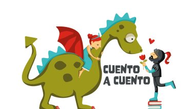 Portada de la iniciativa Cuento a cuento - Princesa que recibe una flor por su amado