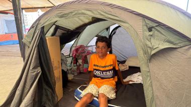 Jose, 11 años. Venezuela. Vive en una tienda