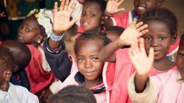 Niñas en escuela del Sahel