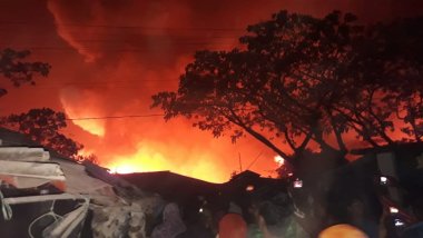 Incendio en campamento rohingya
