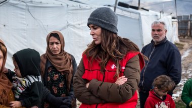 Lydia Bosch en Líbano con los refugiados sirios