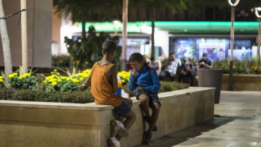 Niños migrantes en las calles de Melilla
