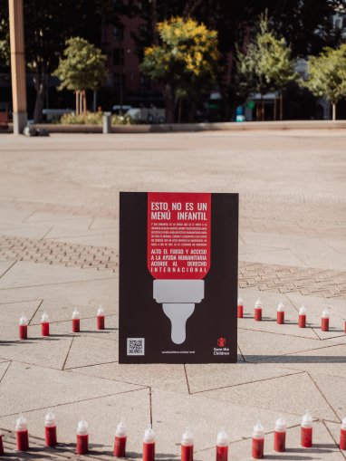 Gaza- Acto de calle Save the Children