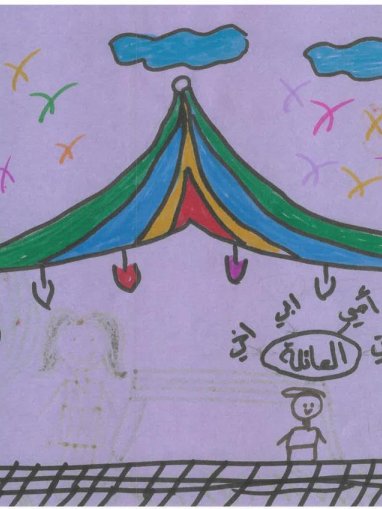 Dibujos niños y niñas de Gaza