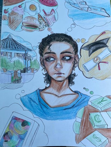 Dibujos niños y niñas de Gaza