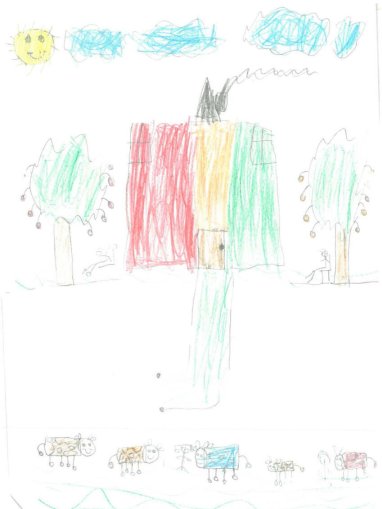 Dibujos niños y niñas de Gaza
