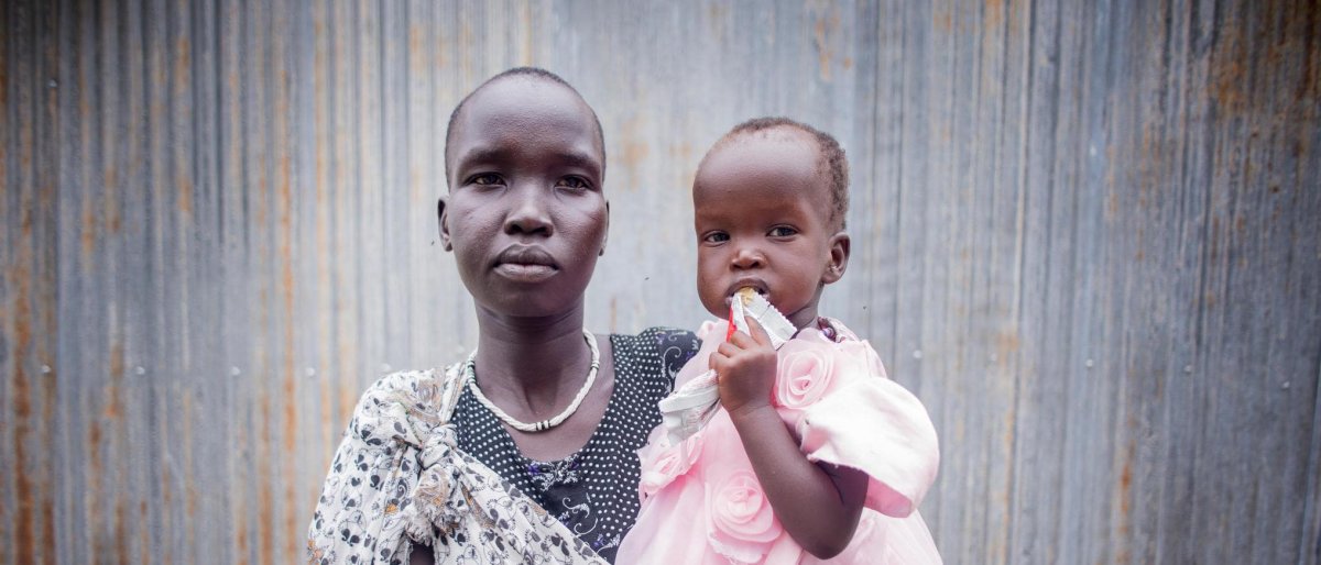 Rebecca y su hija Rachael,11 meses. Sudán